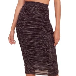 For Love & Lemons All That Glitters Midi Skirt